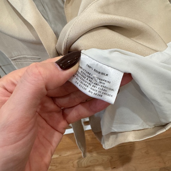 Beige Judith & Charles Silk Blazer - Picture 3 of 4